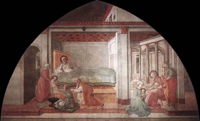 Fra Filippo Lippi Birth and Naming St John France oil painting art